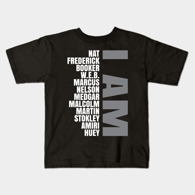 I Am A Strong Black Man Kids T-Shirt by UrbanLifeApparel